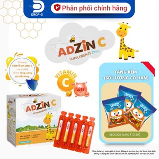 Bổ sung Vitamin C và Kẽm [AD ZinC] - hỗ trợ tăng sức đề kháng - H/20 ống