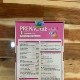 Viên Bổ Bầu [Prenacare Gold HỒNG] - bsung khoáng chất, vitamin cho PNCT (H/30 viên)