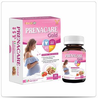 Viên Bổ Bầu [Prenacare Gold HỒNG] - bsung khoáng chất, vitamin cho PNCT (H/30 viên)