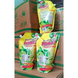 Túi Nước Rửa Chén Robot, Nước Rửa Chén Chanh Sả 1.6kg
