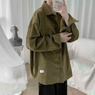 Áo Sơmi Nhung form rộng/Nam Nữ Unisex
