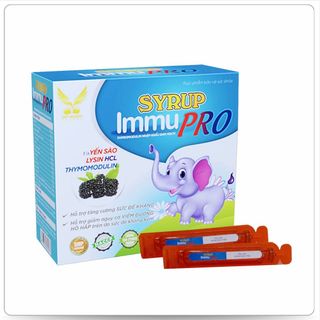 Hỗ trợ tăng sức đề kháng, giảm viêm đường hô hấp [SYRUP IMMU PRO] - (H/20 ống x10ml)
