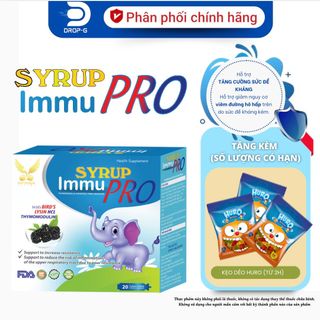 Hỗ trợ tăng sức đề kháng, giảm viêm đường hô hấp [SYRUP IMMU PRO] - (H/20 ống x10ml)