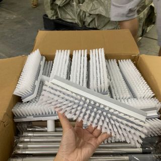 Chổi Chà Sàn Nhà Tắm 2in1 Có Đầu Gạt Nước, Cọ Chà Nhà Tắm 2in1 Nhựa Siêu Bền