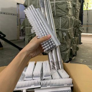 Chổi Chà Sàn Nhà Tắm 2in1 Có Đầu Gạt Nước, Cọ Chà Nhà Tắm 2in1 Nhựa Siêu Bền
