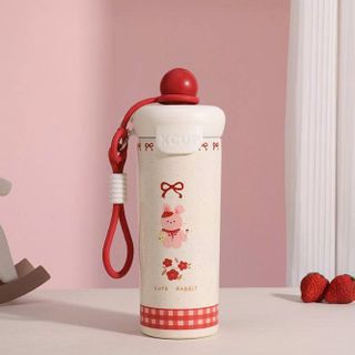 BÌNH NƯỚC INOX NẮP TRÒN XCUP 600ML CÓ DÂY
