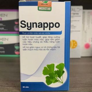 Hỗ trợ hoạt huyết, tăng cường tuần hoàn não [Synappo] - H/ 30 viên
