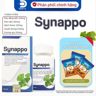 Hỗ trợ hoạt huyết, tăng cường tuần hoàn não [Synappo] - H/ 30 viên