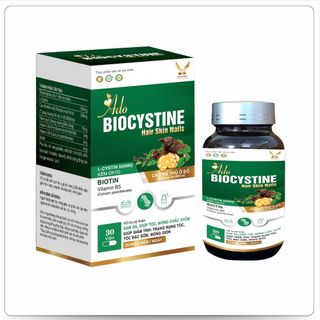 Viên uống hỗ trợ đẹp da, tóc, móng [Ado Biocystine]- H/ 30 viên biocystin