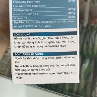 Viên uống Xương Khớp [Osteo Extra] - Hỗ trợ xương cơ khớp - H/30 viên
