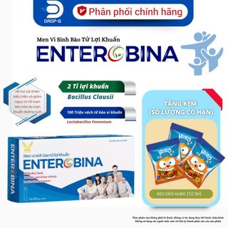 Men Vi Sinh Lợi Khuẩn, Hỗ trợ giảm rối loạn tiêu hóa [Enterobina] - H/20 ống x 10ml