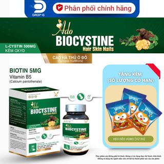 Viên uống hỗ trợ đẹp da, tóc, móng [Ado Biocystine]- H/ 30 viên biocystin