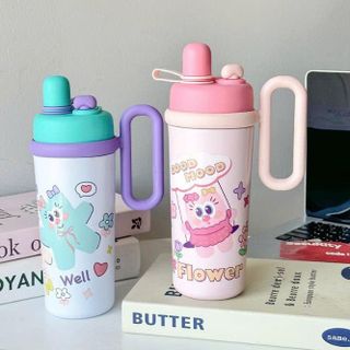 BÌNH NƯỚC INOX QUAI CẦM BỌT BIỂN 700ML