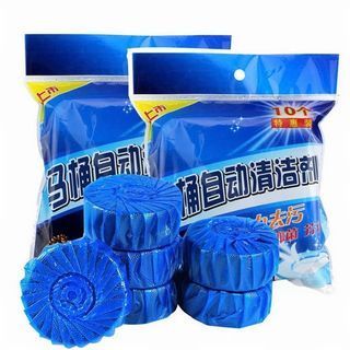 Bịch 10 Viên Tẩy Bồn Cầu Hàn Quốc - Màu Xanh, Viên Tẩy Bồn Cầu Dạng Viên