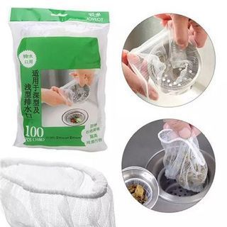 Set 100 Túi Lưới Lọc Rác Bồn Rửa Chén, Combo 100 Túi Lọc Rác Bồn Rửa Chén