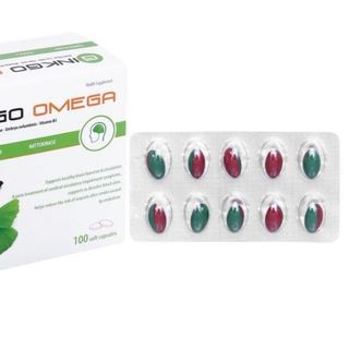 Viên uống hỗ trợ hoạt huyết, tăng cường tuần hoàn máu não [GINKGO OMEGA]-H/100viên