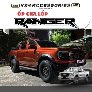 Vè Cua Lốp Ô Tô Ford Ranger 2022 Form Mới -2025 Ốp Viền Cao Cấp, Bộ 4 Ốp