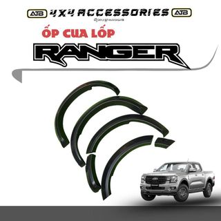 Vè Cua Lốp Ô Tô Ford Ranger 2022 Form Mới -2025 Ốp Viền Cao Cấp, Bộ 4 Ốp