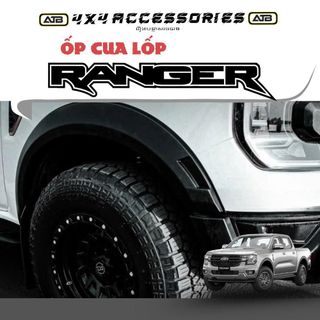 Vè Cua Lốp Ô Tô Ford Ranger 2022 Form Mới -2025 Ốp Viền Cao Cấp, Bộ 4 Ốp