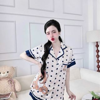 Đồ bộ đùi pizama in hình