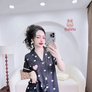 Đồ bộ đùi pizama in hình