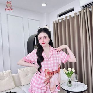 Đồ bộ đùi pizama in hình
