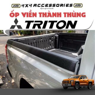 Ốp viền thành thùng chống trầy Triton 2024-2025
