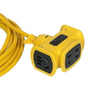 Dây Điện Vàng Kèm Ổ Cắm Phích Cắm Đúc Nguyên Khối 220VC