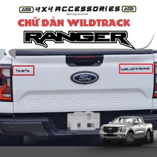 Logo chữ 4x4 Wildtrak dành cho Ford Ranger 2022-2025