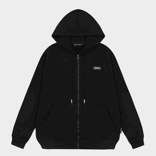 Hoodie Zip , Áo Khoác Nỉ Form Rộng Unisex In Chữ EMPTI Nam Nữ Mặc Đẹp