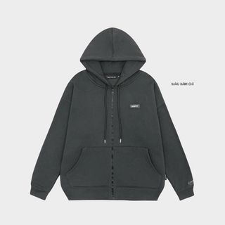 Hoodie Zip , Áo Khoác Nỉ Form Rộng Unisex In Chữ EMPTI Nam Nữ Mặc Đẹp