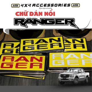 Chữ Ranger dán thùng xe Ford Ranger 2022-2025