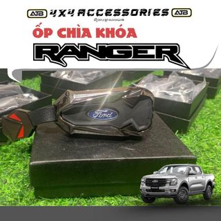 Ốp Chìa Khóa Ford Ranger Cao Cấp 2022-2025 - Bọc Khóa Oto Hợp Kim Chống Trầy Xước, Phụ Kiện ô tô