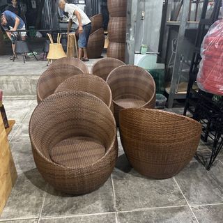 Ghế trứng mây nhựa cafe giá rẻ