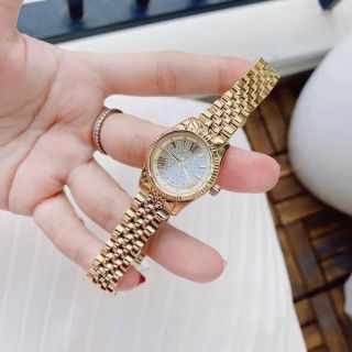 ĐỒNG HỒ NỮ CAO CẤP MICHAEL K 3691 VÀNG MẶT FULL ĐÁ MINI