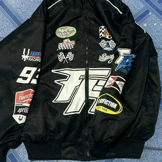 Áo Khoác Dù NamNữ Racing Flag Jacket 2 lớp , Áo Khoác Gió có dây kéo dày dặn dành phượt thủ cá tính