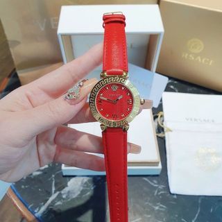 ĐỒNG HỒ NỮ CAO CẤP VERXACE DÂY DA MẶT TRÒN