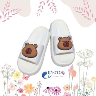 Dép Nữ Quai Ngang Capybara-Dép Capybara Cao 3cm E7508
