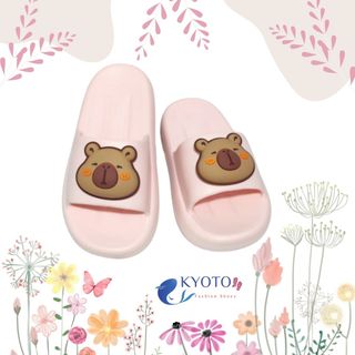 Dép Nữ Quai Ngang Capybara-Dép Capybara Cao 3cm E7508