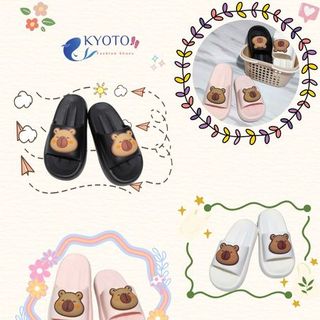Dép Nữ Quai Ngang Capybara-Dép Capybara Cao 3cm E7508