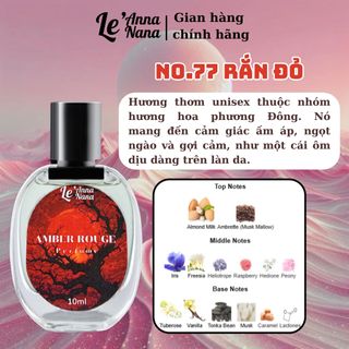 No.77 Rắn đỏ Amber Rouge - Nước hoa nữ 10ml-30ml siêu hot hit - Tarohoko