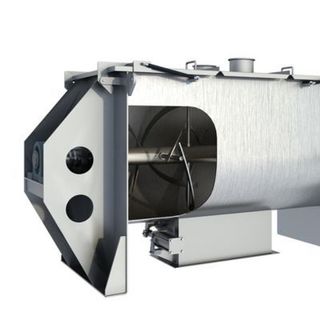 Máy trộn nằm ngang đầy đủ công suất