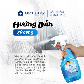 Nước lau kính công nghệ sinh học Usefull Day 500ml