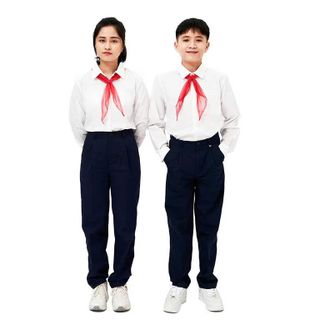 Quần Tây Học Sinh Màu Xanh Than - Chất Tuyết Mưa, Lưng Chun Sau Thoải Mái