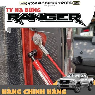 Ty Hạ Bửng, Hãm Bửng Ford Ranger 2012-2025 Ty Thủy Lực 1 Chiều Xe Bán Tải Hợp Kim & Inox Cao Cấp