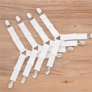 Combo 4 Dây Kẹp Ga Giường Cố Định Chất Liệu Kim Loại. Set 4 Chiếc Kẹp Cố Định Ga Giường Chống Xê Dịch Co Giãn Tốt Dễ Tháo Lắp