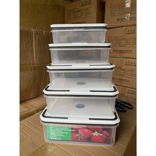 BỘ 5 HỘP ĐỰNG THỰC PHẨM TRONG SUỐT