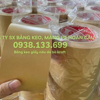BĂNG KEO GIẤY NÂU DA BÒ ( BÓNG/ NHÁM) - ĐỦ QUY CÁCH