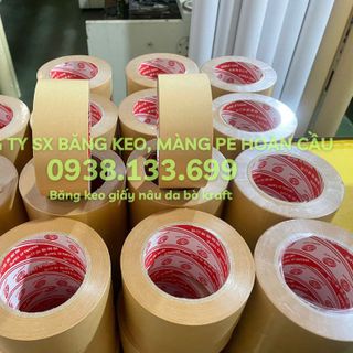 BĂNG KEO GIẤY NÂU DA BÒ ( BÓNG/ NHÁM) - ĐỦ QUY CÁCH