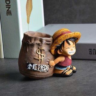 Tượng Luffy Để Bàn Kèm Ống Cắm Bút , Ống Đựng Bút One Piece Decor Trang Trí, Decor, Văn Phòng Phẩm